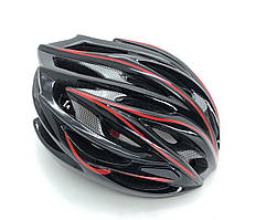 Шолом велосипедний FSK AH404 чорно-червоний розмір 56-63 см "