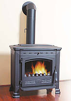 Чавунна Піч-камін PLAMEN TENA N 14кВт печі чавунні опалювальні для дому та дачі, фото 4
