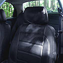 Чохли на сидіння Hyundai Getz модельні MAX-L з екошкіри Чорний, фото 6