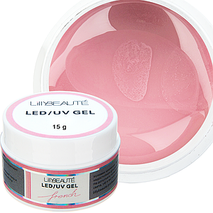 Гель Lilly Beaute Natural Pink 4 15 г, рожевий