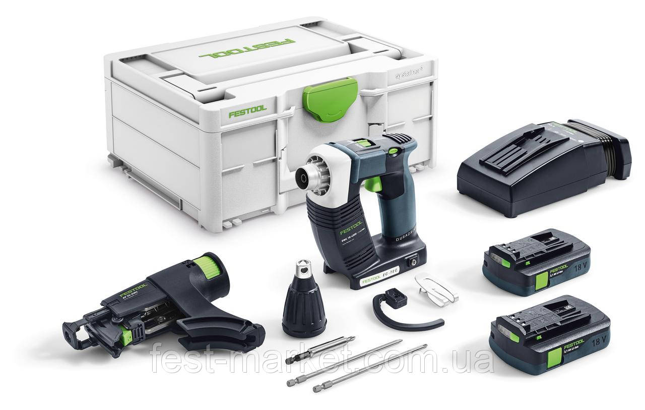 Акумуляторний будівельний шурупокрут DURADRIVE DWC 18-4500 C 3.0-Plus Festool 576505