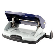 Діркопробивач Exakt-2 металевий, 20арк, синій, фото 4