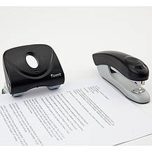 Діркопробивач Welle-2 з пласт. верхом, 20 арк, чор, фото 5