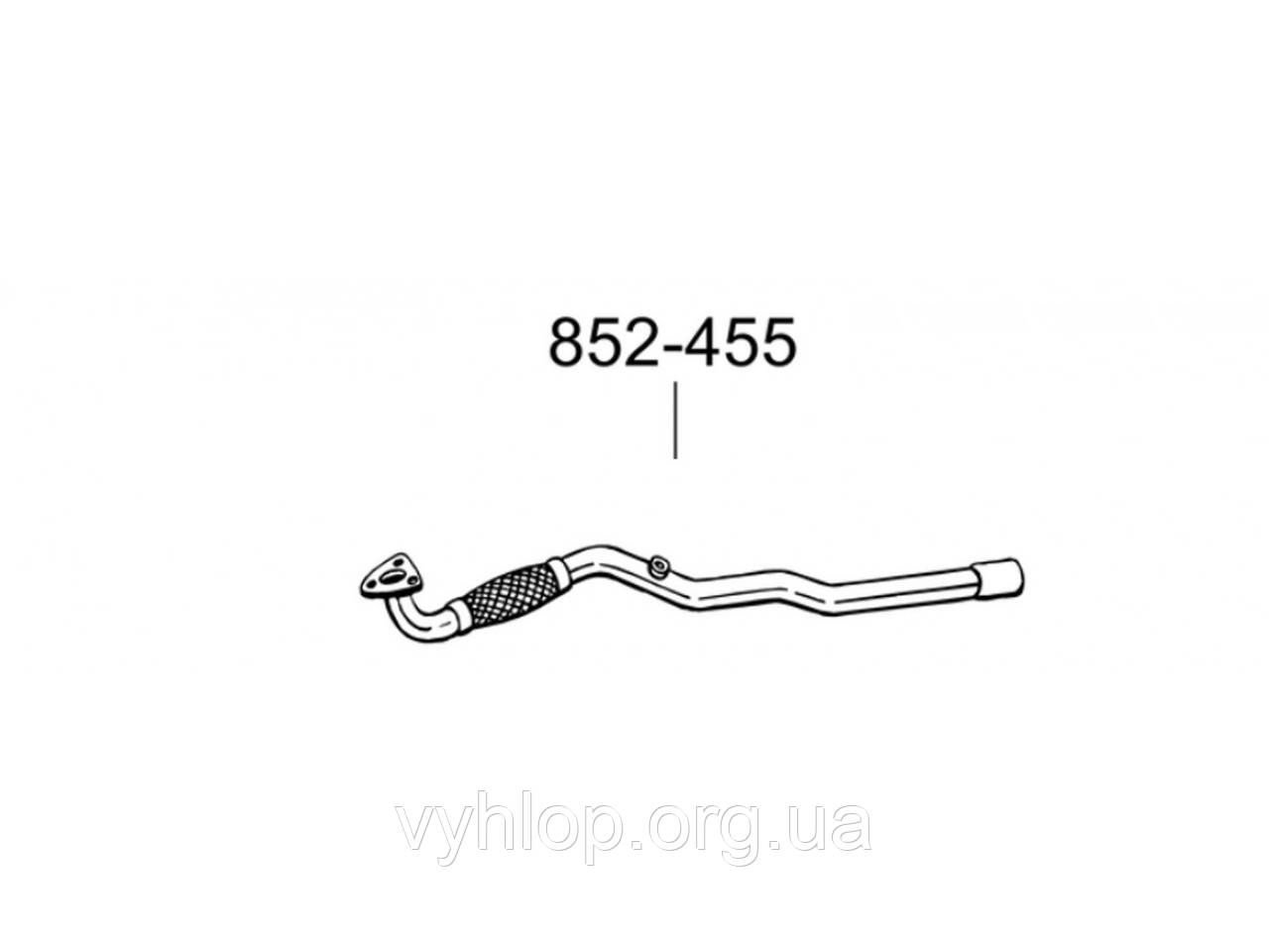 Труба Опель Астра Г, Х, Зафіра А, (Opel Astra G, H, Zafira A) 1.8 i 16V 00-03 (852-455) Bosal 17.624