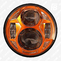 Фара FB-HL-5.75IN-SD головного света светодиодная (светодиодная LED), Ø5.75 дюйма (146 мм), 12-24 В, оранжевая