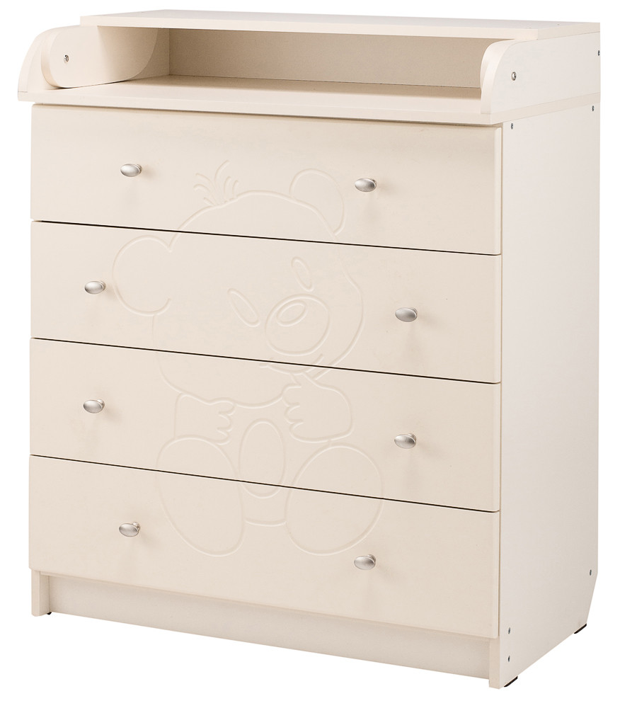 Пеленальний комод Babyroom Комод Ведмедик 102x80x50 ваніль