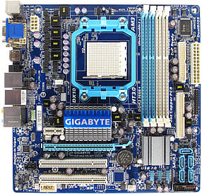 Материнська плата GIGABYTE GA-MA78LMT-US2H Socket AM3 +планка, фото 3