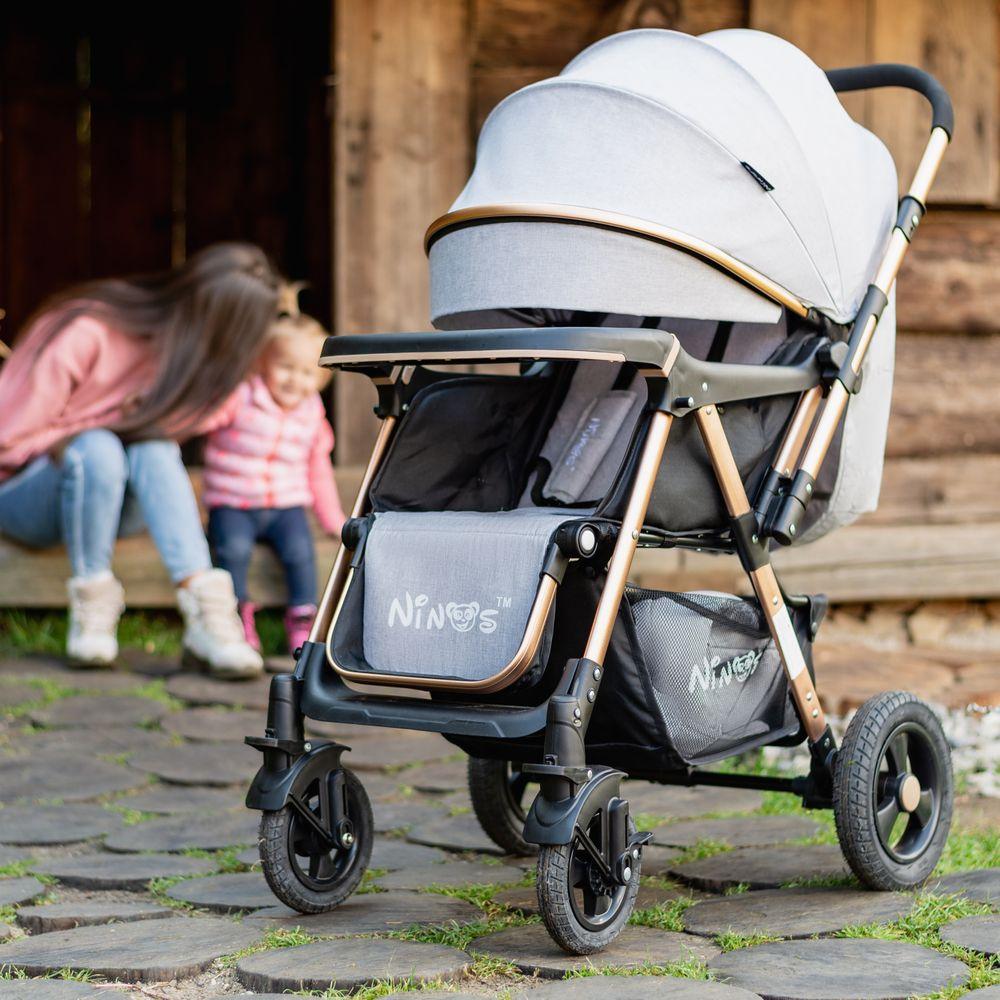 Прогулянкова коляска Ninos Maxi LIGHT GREY