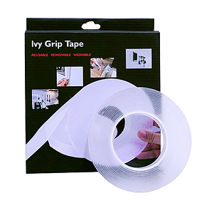 Багаторазова надсильна клейка стрічка Ivy Grip Tape 3 м Прозора