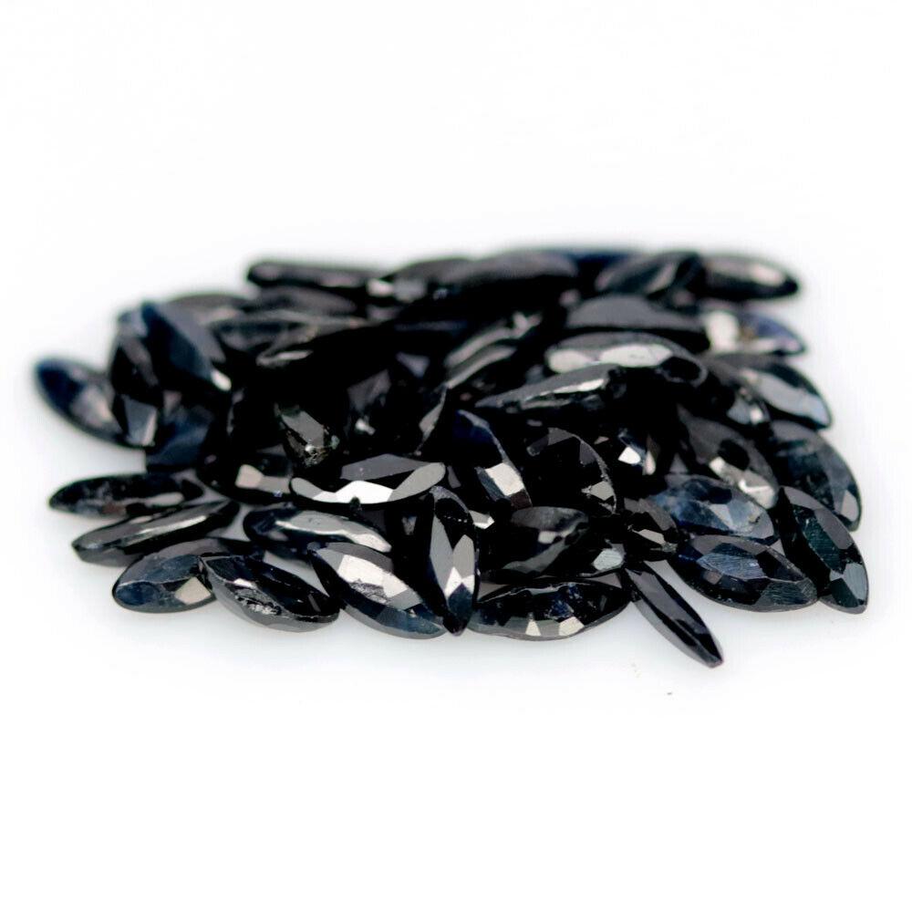 5.61кт. Природний сапфір маркіза,тільки нагрівання 56 шт.