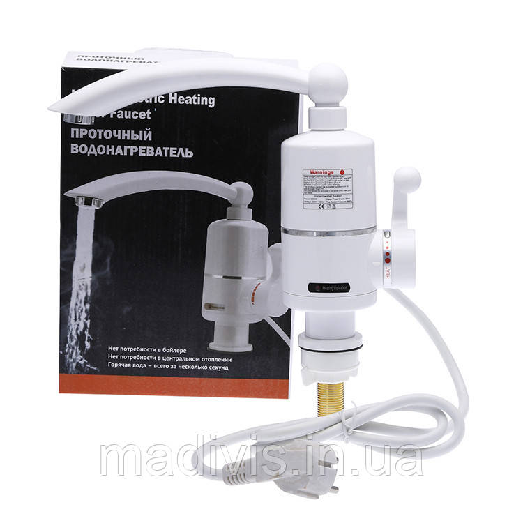 Проточний водонагрівач Делінамо RX-005, електронагрівається на кран, змішувач/змішувач бойлер, фото 1