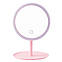 Дзеркало з підсвіткою на підставці для макіяжу Led Cosmetic Mirror USB, косметичне кругле настільне, фото 4