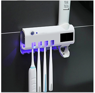 Тримач диспенсер для зубної пасти та щітки автоматичний Toothbrush sterilizer