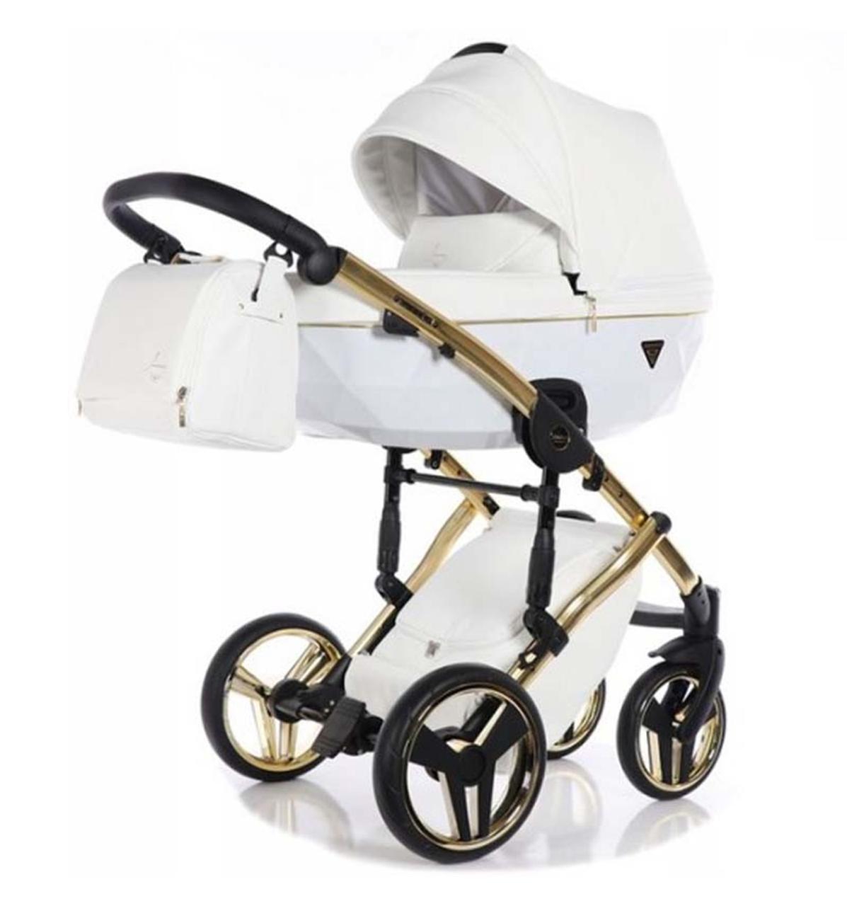 Дитяча коляска 2 в 1 Tako Junama Diamond Individual White золота рама