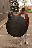 Зонт бронювань на 24 карбонові спиці ! Зонт чоловічий антишторм, фото 4
