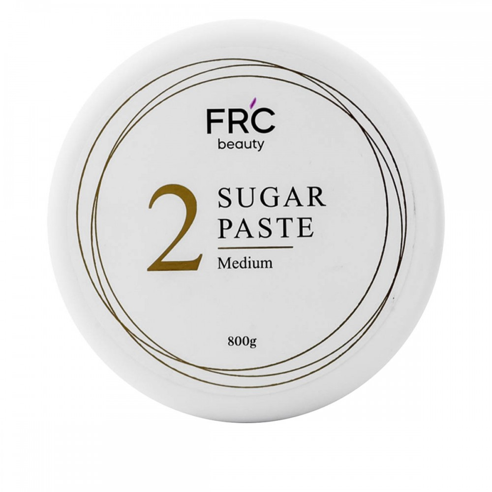 Паста для шугаринга цукрова в банці Sugar Paste Medium FRC Beauty 800 г. Цукровий віск для депіляції