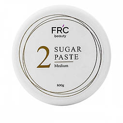 Паста для шугаринга цукрова в банці Sugar Paste Medium FRC Beauty 800 г. Цукровий віск для депіляції