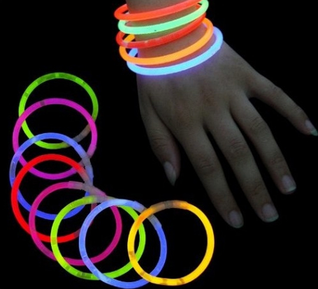 Неонові браслети Glow ABC 100 штук, що світяться, фото 2