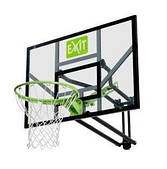 Щит баскетбольний регульований Exit Toys Galaxy 116х77 см настінний з кільцем і сіткою (46.01.10.00)