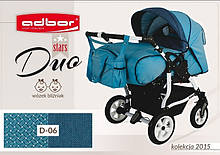 Дитяча коляска для двійні Adbor Duo stars D-06