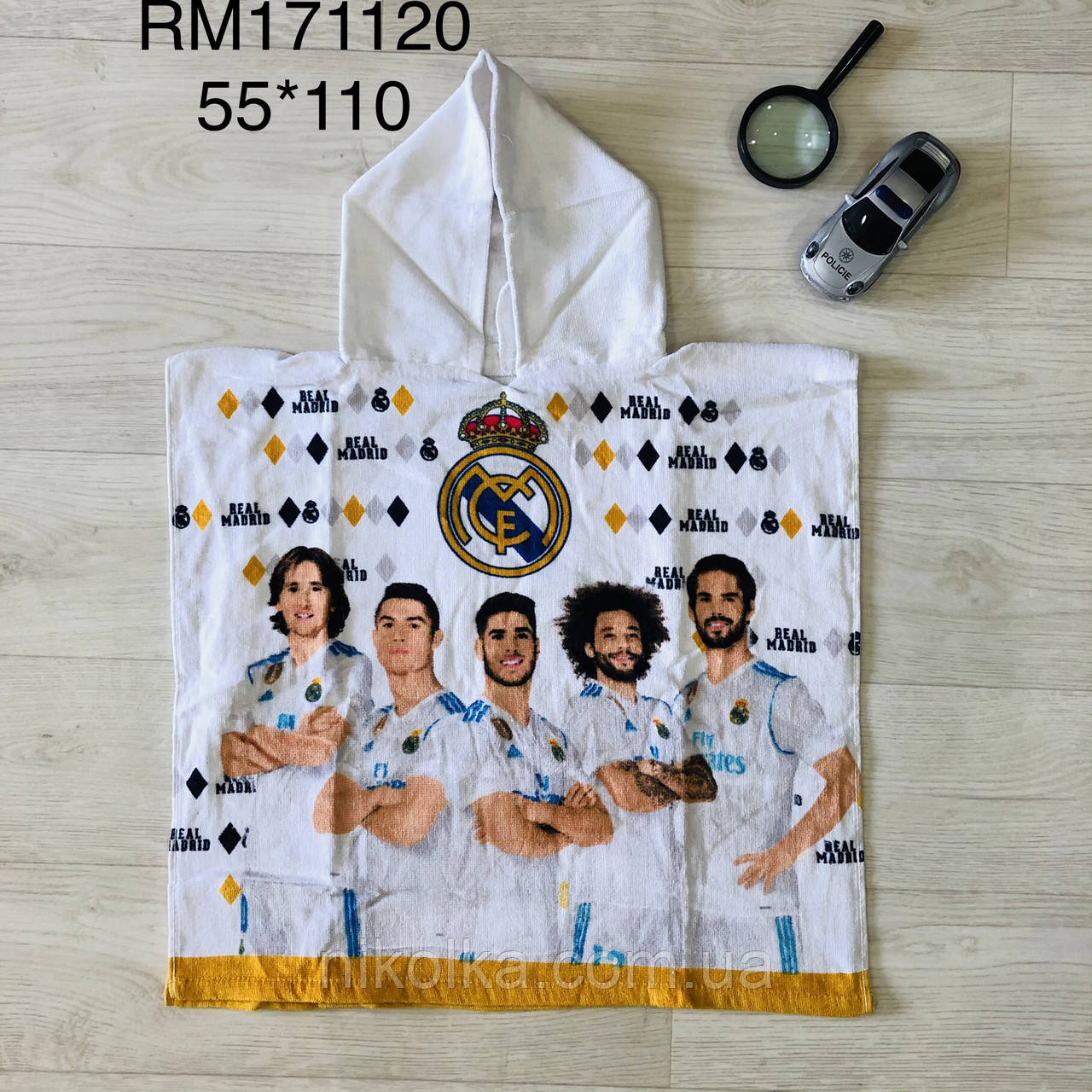 Рушник-пончо для хлопчиків оптом, Disney, 55 * 110 см, арт. RM171120, фото 1