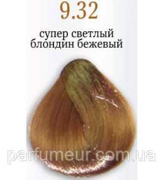 КРЕМ-КРАСКА Brelil Sericolor № 9.32 дуже світлий бежевий блонд 100 мл, фото 1