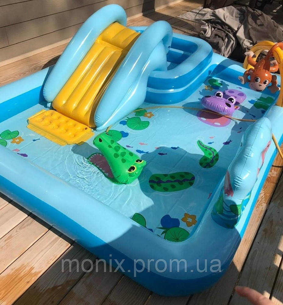 Надувной Игровой Водный Центр с Горкой и Фонтаном Іntex - фото 5 - id-p1420350728