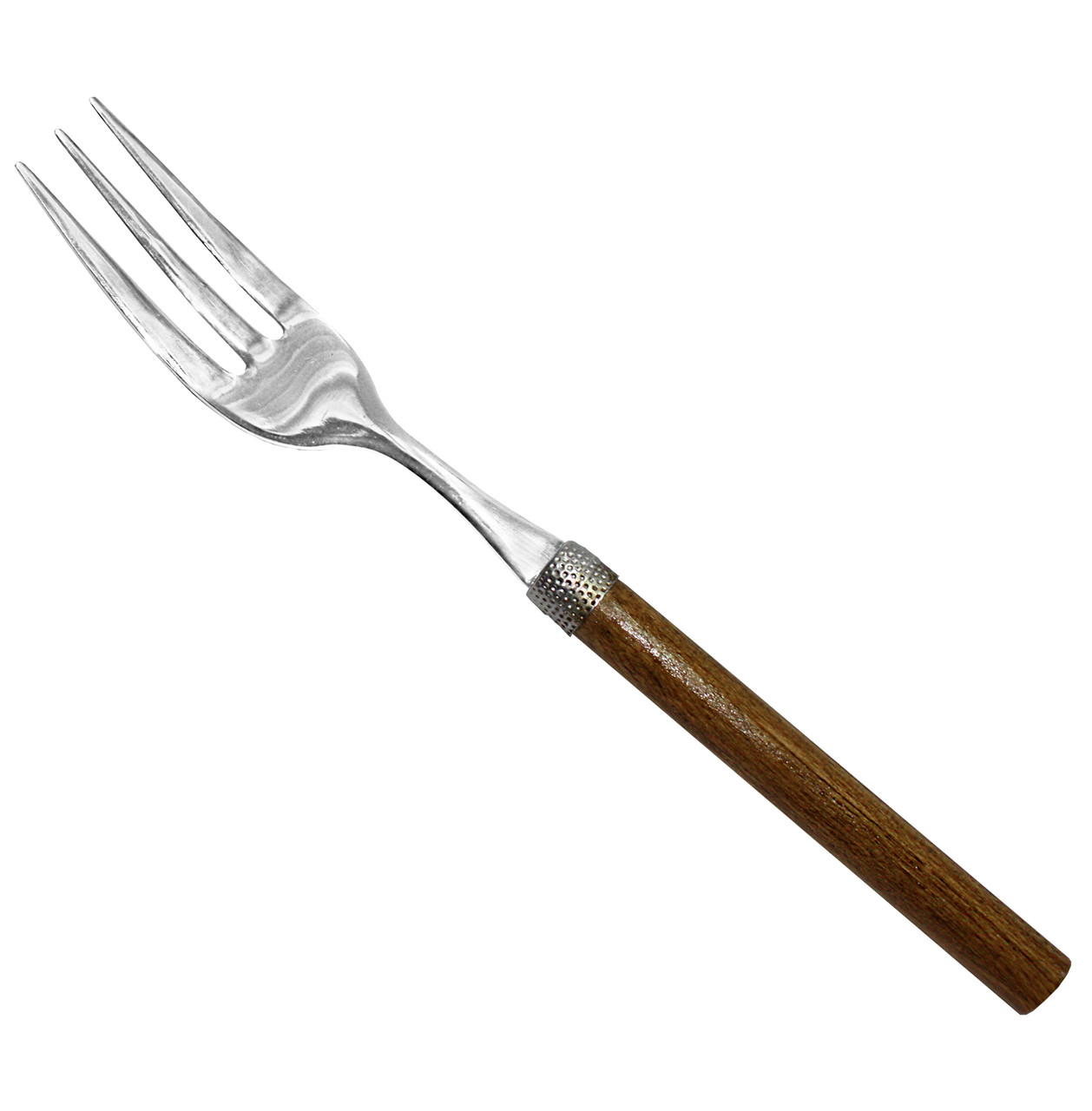 Вилка Wood walnut 18/10 25 см 2.5 mm mz462213 MAZHURA