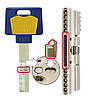 Циліндр MUL-T-LOCK INTERACTIVE + 115 мм (65х50Т) ключ-тумблер Нікель, фото 5