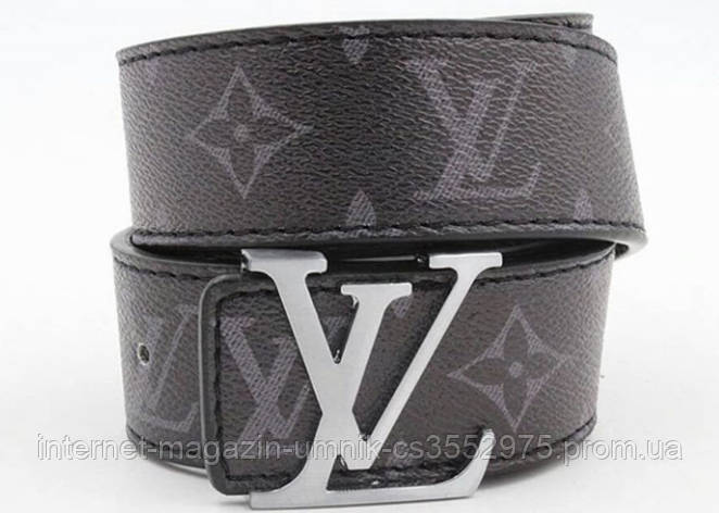 Ремінь чоловічий шкіряний Louis Vuitton ширина 40 мм. 930831, фото 2