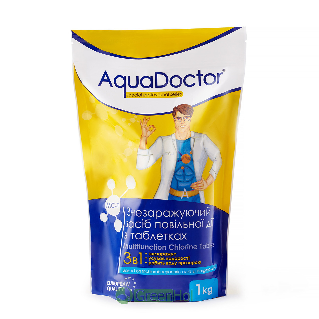 Таблетки для басейну AquaDoctor MC-T 3 в 1 1 кг (таблетки 20 г)