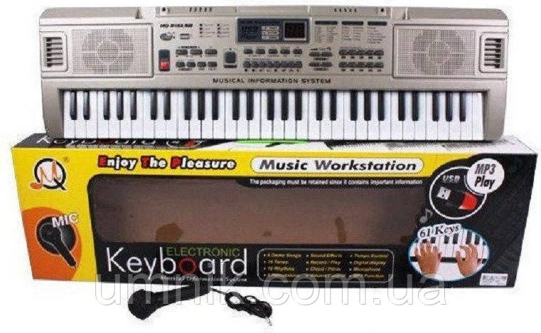 Дитячий ігровий орган, 61 клавіша, MQ816 USB, фото 2