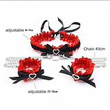 Нашийник з манжетами для БДСМ, Садо-мазо атрибутика для жінок, фото 4