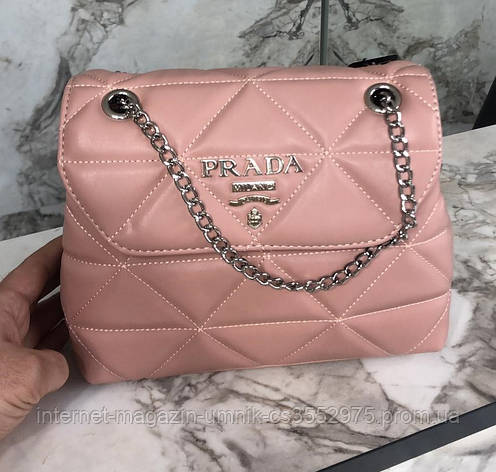 Жіноча сумка Prada, ремінь-ланцюжок , 23*17 см, 931079, фото 2