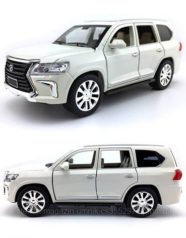 Машина металева 1:24 Lexus LX570, звукові ефекти, Автопром, 7691, фото 2