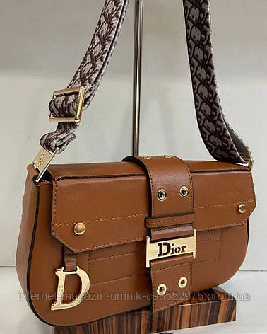 Жіноча сумка Dior, тканинної ремінь, 26*14*6 см, 931009, фото 2