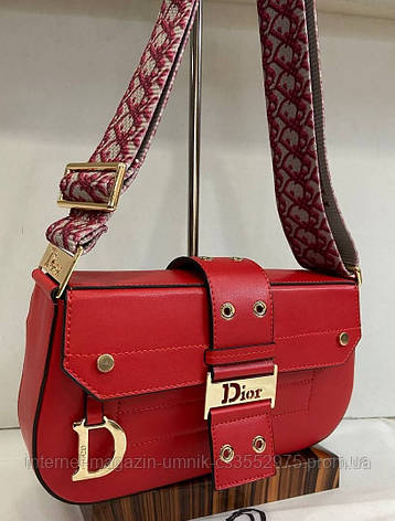 Жіноча сумка Dior, тканинної ремінь, 26*14*6 см, 931010, фото 2