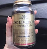Вітамін А і Д з печінки норвезької тріски Solgar COD Liver Oil Vitamins A & D 250 гельових капсул, фото 2
