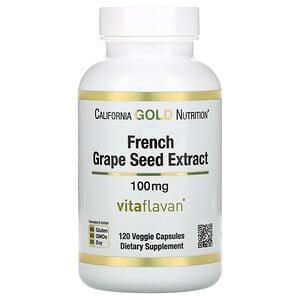 Екстракт кісточок французького винограду California Gold Nutrition, 100 мг 120 капсул