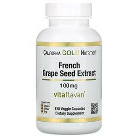 Екстракт кісточок французького винограду California Gold Nutrition, 100 мг 120 капсул