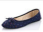 Балетки на дівчинку підлітка Легкі темно-сині, фото 4