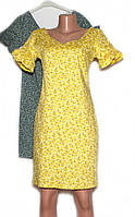 Жіноче літнє плаття міні (44) Размер одежды, гірчиця