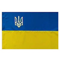 Прапор України, прапор Україні з гербом, атлас, 150×100 см.