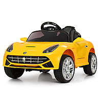 Детский электромобиль машина Bambi Racer Ferrari M 3176EBLR-6 желтая**