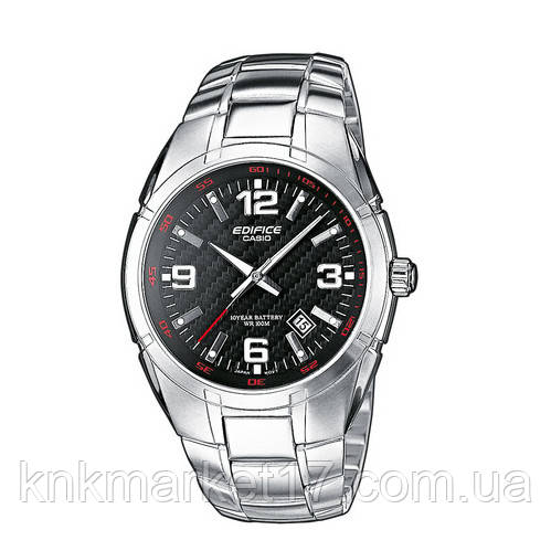 Мужские оригинальные часы Casio EF-125D-1AVEG Silver-Black