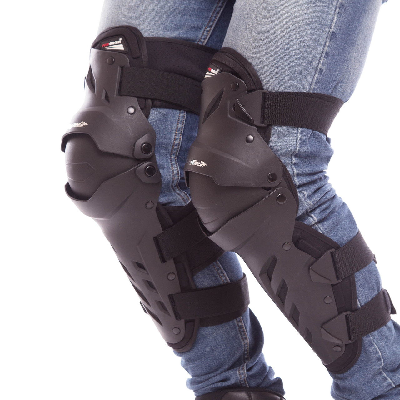 Комплект мотозащиты колін і гомілки PRO BIKER MS-1239 чорний