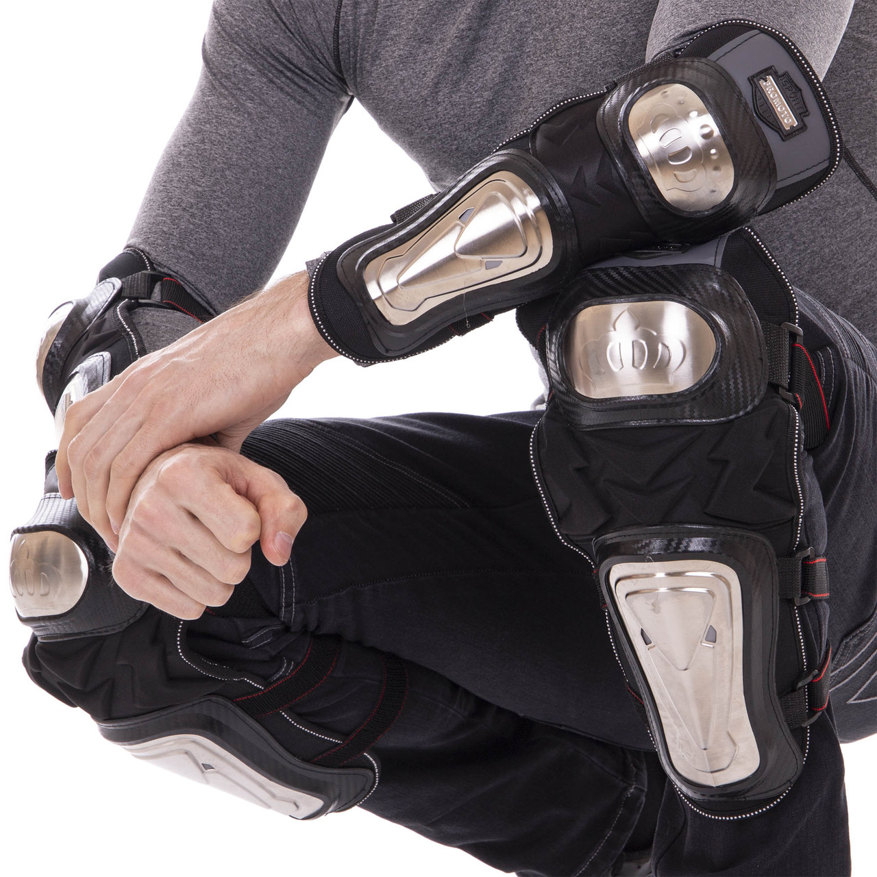 Комплект мотозащиты 4 шт (коліно, гомілка + передпліччя, лікоть) PROMOTO PM-5