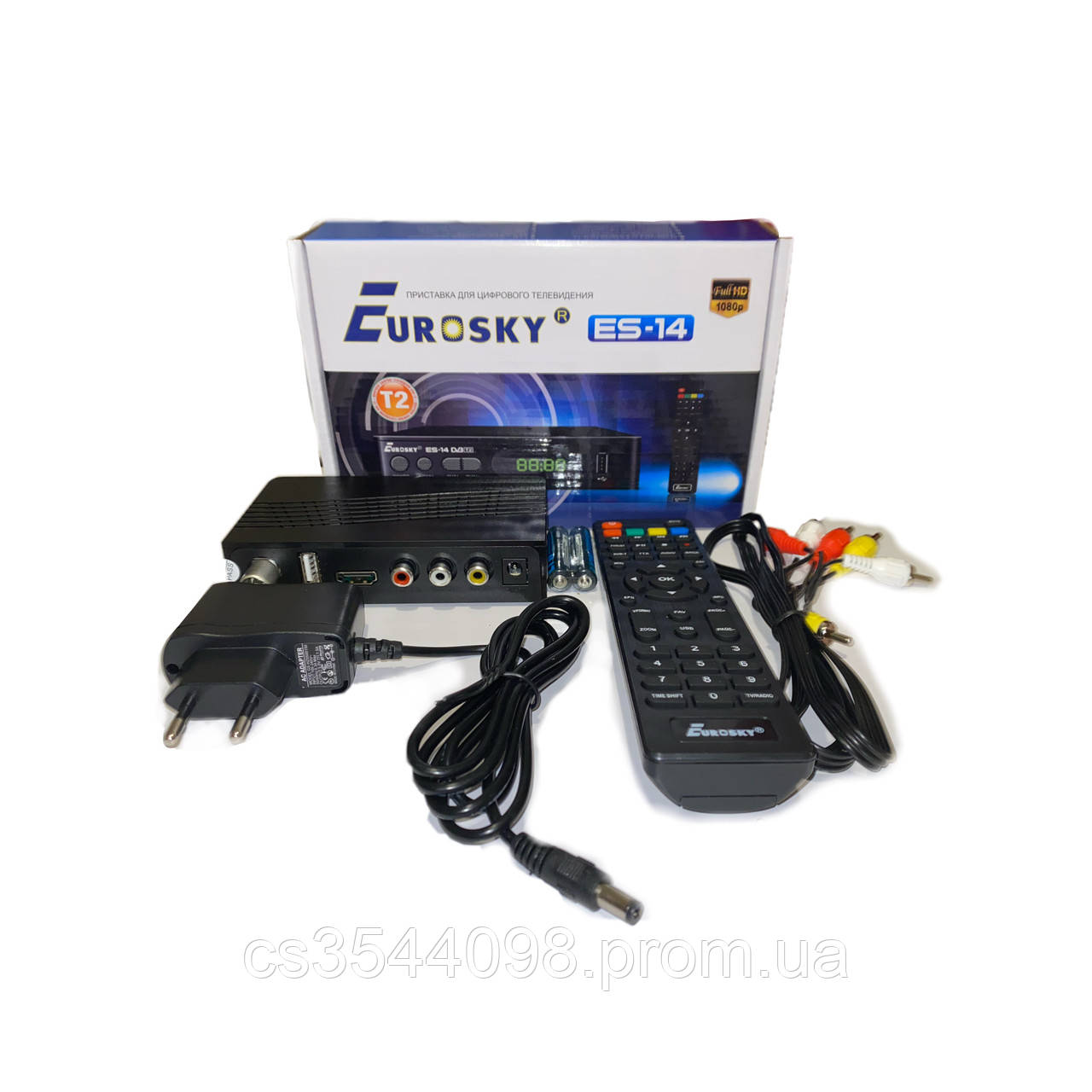 Тюнер Т2 Eurosky ES 14 DVB-T2 (цифровий ефірний приймач Т2)