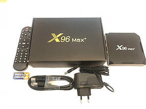 Смарт приставка X96 Max+ (S905X3; 2/16G) Smart TV Box Android 9.0