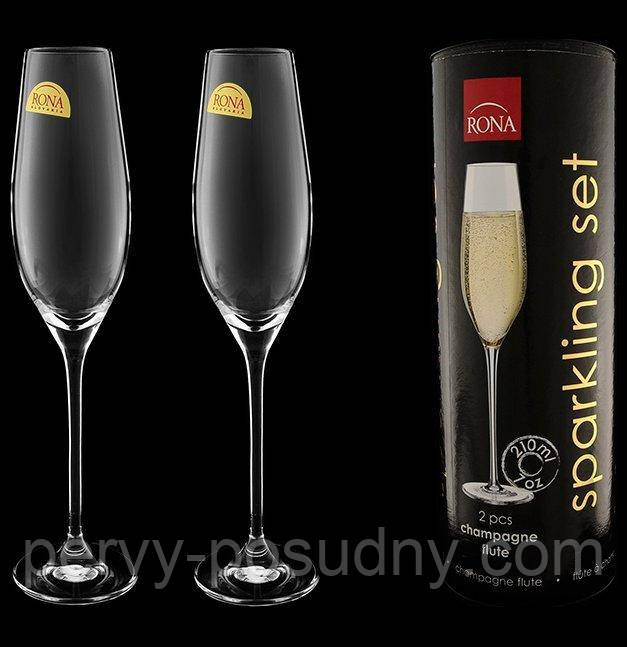 Набір келихів для шампанського Rona Sparkling set 2 шт 210 мл